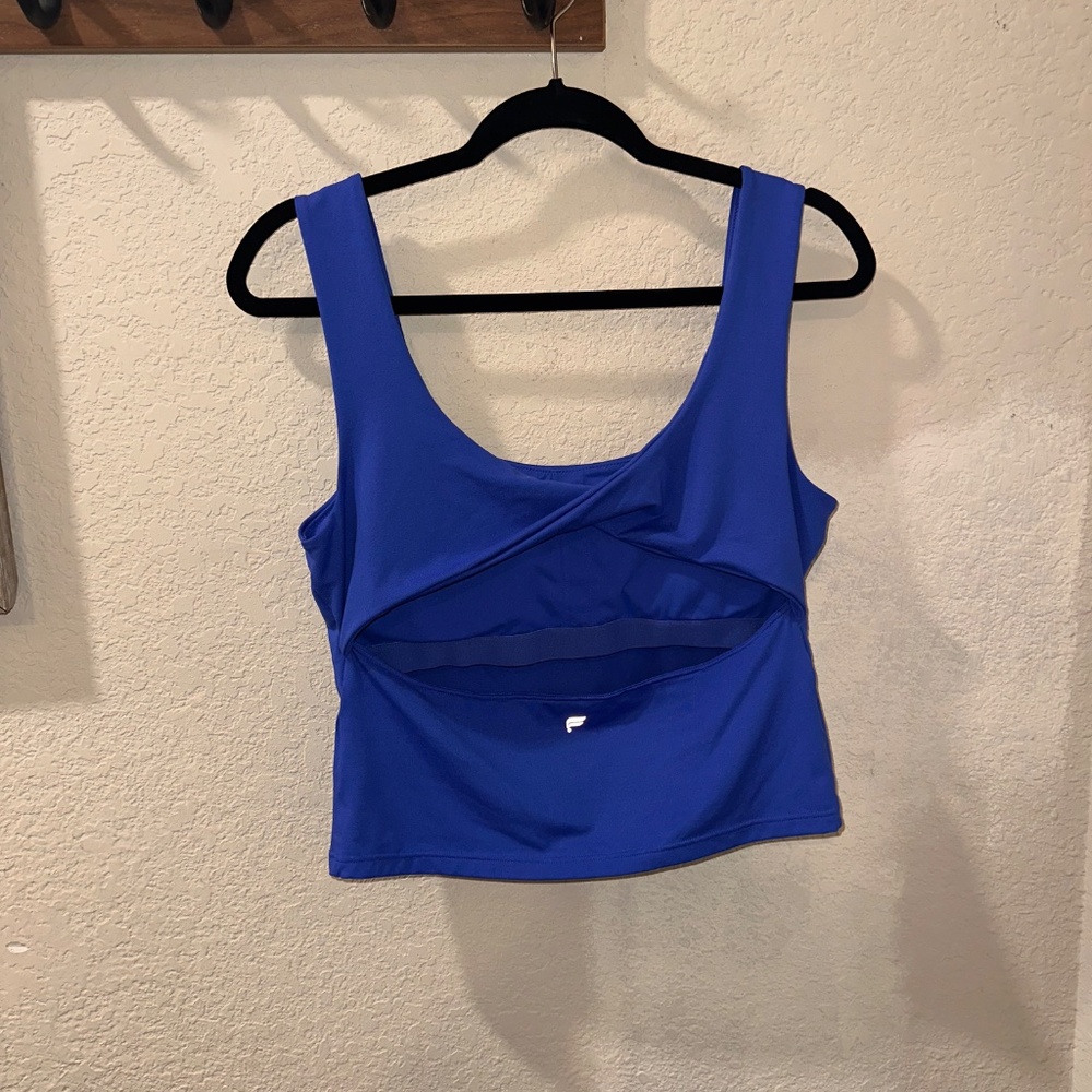 Fabletics Women's Oasis Twist Built In Bra Tank - Picture 5 of 5